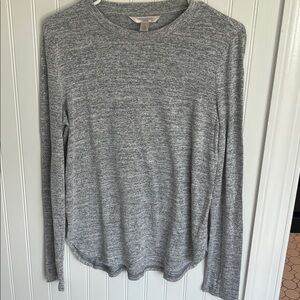 Banana Republic Heather Gray Knit Top